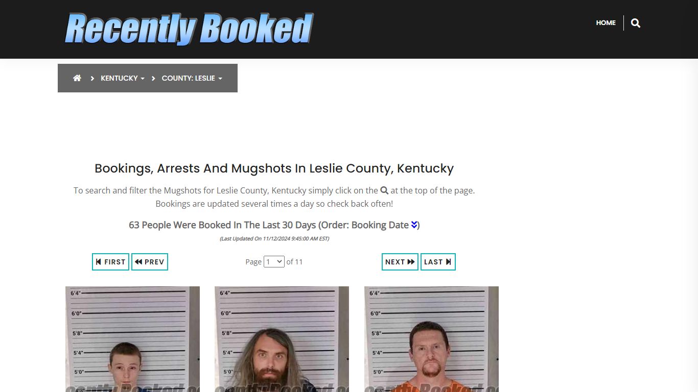 Bookings, Arrests and Mugshots in Leslie County, Kentucky - Recently Booked