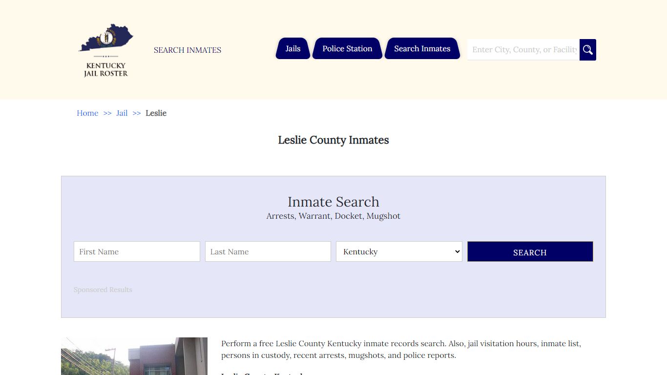 Leslie County Inmates - Jail Roster Search